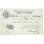 Peppiatt ten Pounds white banknote, dated Dec 16 1