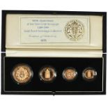 Gold proof 4 coin Sovereign collection, '500th Ann