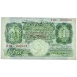 Mahon one pound banknote, Series F83 005694 unc