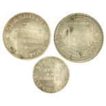Silver 19th Century tokens; Leicester Coventry iss