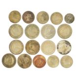 Jamaica coins; Penny 1870 x2, 1902, 1906, 1907, 19