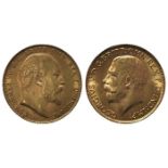 Sovereigns 1907, 1911 (2)