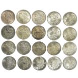 USA Dollars 1878S, 1879S, 1880S, 1881S, 1882 x2, 1