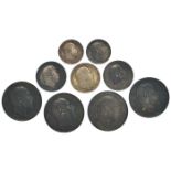 Maundy oddments: Fourpence 1903, 1904, 1908, 1909;