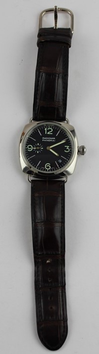 A scarce gentleman's 18ct. white gold Panerai Radiomir 40MM OG automatic chronometer wrist watch, - Image 7 of 11