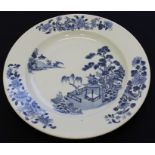 **REOFFER JAN ETWALL £150/£200** An 18th century Chinese Porcelain Nanking Cargo dish, painted in