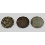 WITHDRAWN-Three Chinese silver coins.(3)