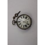 An 1868 London pocket watch, The Riversdale, registered 452421, J&A, large Roman numerals,