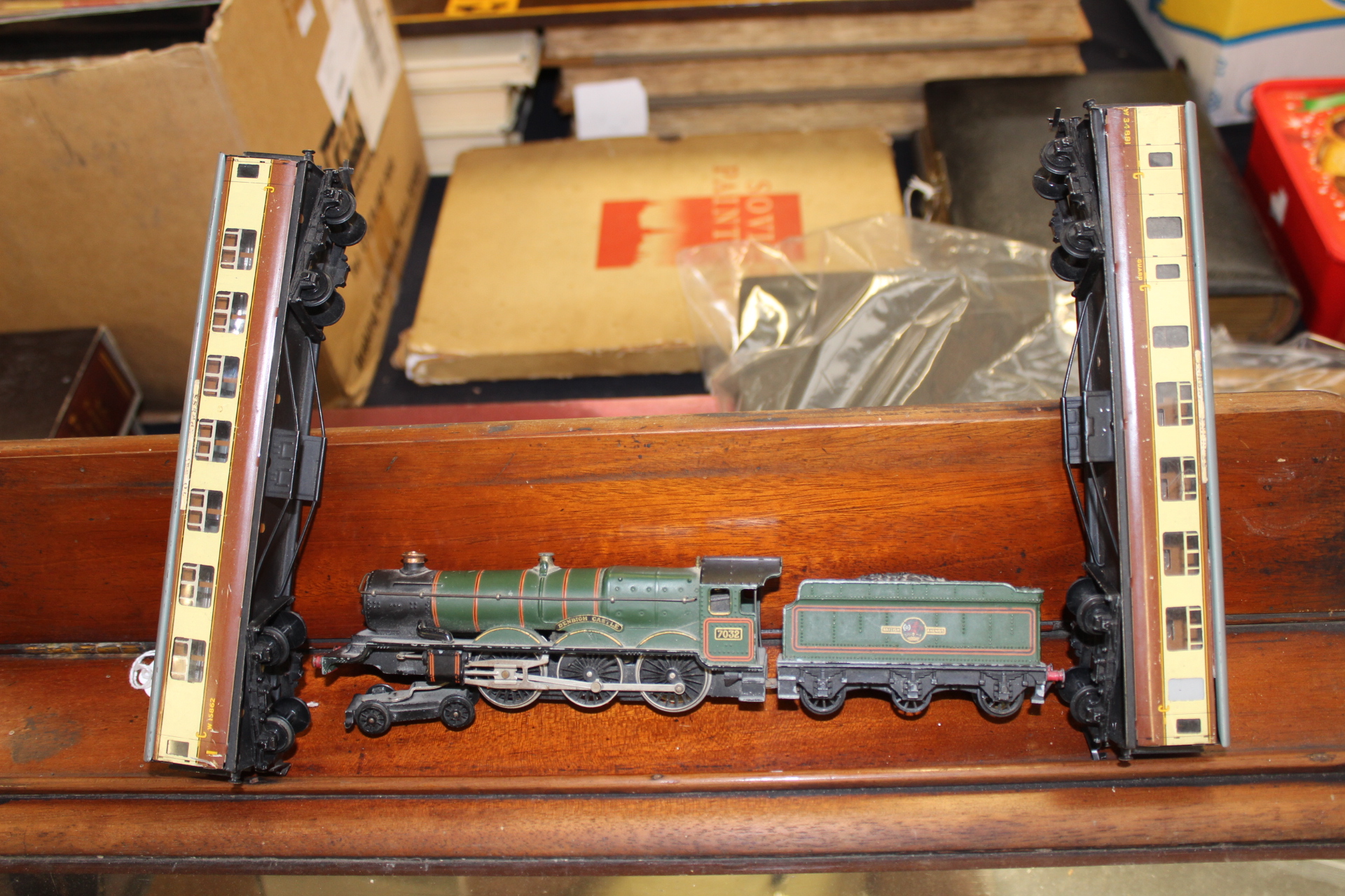 A Hornby Dublo type EDL T20 locomotive, Denbigh castle, green livery,