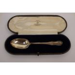 A Mappin and Webb cased spoon, 1917,