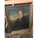 A framed 19th Century oil on canvas painting and an oil on canvas (af) painting,