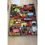 Two trays of modern diecast vehicles from Britains,