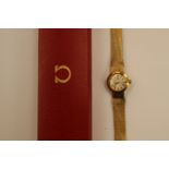 A Ladies 9 ct gold Omega bracelet watch (A/F)