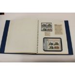 A blue stamp album of British stamps from 1952 to 1984 in excellent condition