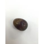 A Blue John egg, size approx 45mm long x 30mm wide, weight approx 96.