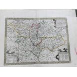 Anonymous [William Smith] 17th-century map of Staffordshire,