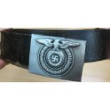 Reproduction WW2 Waffen enlisted mans SS belt and buckle.