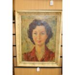 Holeyer (British, 20th Century), portrait of a lady, bust-length, signed l.r.