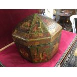 A 19th Century Tibetan turban box,