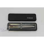 A Parker 45 fountain pen and matching propelling pencil,