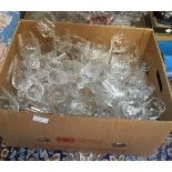 Assorted glassware,