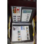 Five albums of Royal Mail first day cover stamps, dating from 1960's approx 350 including Churchill,