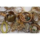 A collection of bangles and bracelets