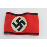 Reproduction World War II Third Reich SS Armband. Woolen. No labels.