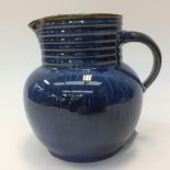 Bourne Denby, Danesby Ware electric blue "Swiss" vase printed marks to base, 7" tall,