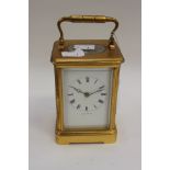 Edwardian brass carriage clock