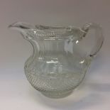 A Victorian cut glass jug