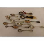 Six William IV teaspoons 1832, six George III 1802 teaspoons together with eleven various others,