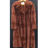 Full length red squirrel coat, long sleeves,