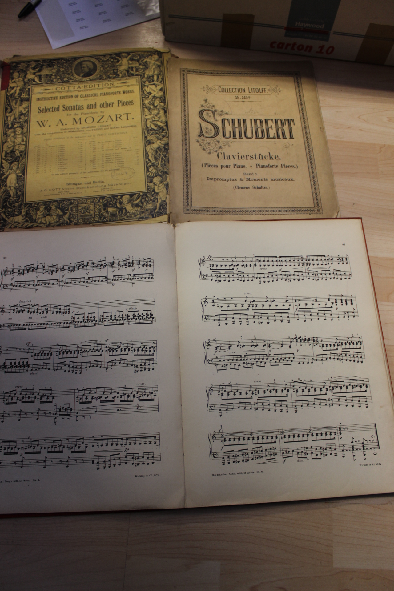 A box of sheet music, - Image 2 of 2