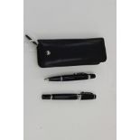 Mont Blanc fountain pen and ball point pen,