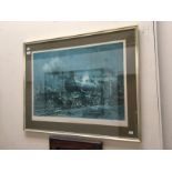 Terence Cuneo "Preparing for Departure" print, signed IR,