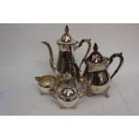 Silver plated tea service