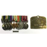 WW2 British Medal group 5496620 Pte WF Southcott, Royal Hampshire Regt.