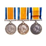 WW1 British War Medals x 3 to members of the Royal Engineers: 201420 Spr PM Lovelace,