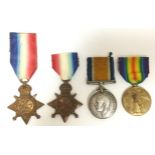 WW1 Britsh Medal collection of single medals: 1914 Mons Star to 61720 Dvr A Bedward,