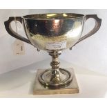 Boer War / WW1 group to RQMS Colbeck: a hallmarked Silver cup 147mm in height engraved "Presented
