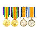 WW1 British Victory Medals to M2-156900 Pte TE Burd,