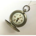 WW1 British cased pocket compass by "Dennison Birmingham VI 83587" and dated 1918.