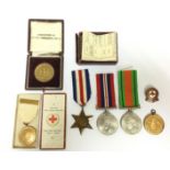 WW2 British France & Germany Star, Defence Medal and War Medal,