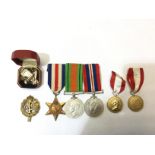 WW2 British Medal group to an ATS girl comprising of: France & Germany Star,