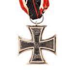 WWI Imperial German Iron Cross 2nd class 1914. Incorrect ribbon from a War Merit medal.