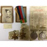 WW2 British to 1211421 LAC RR Adams, RAF : 1939-45 Star,