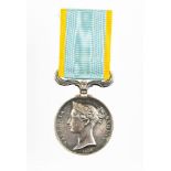 Crimea Medal. Un-named example. Complete with ribbon.