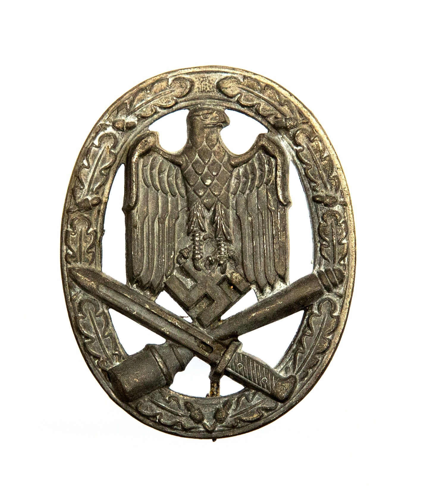 WW2 Third Reich Allgemeines Sturmabzeichen - General Assault Badge. Zink, unmarked.