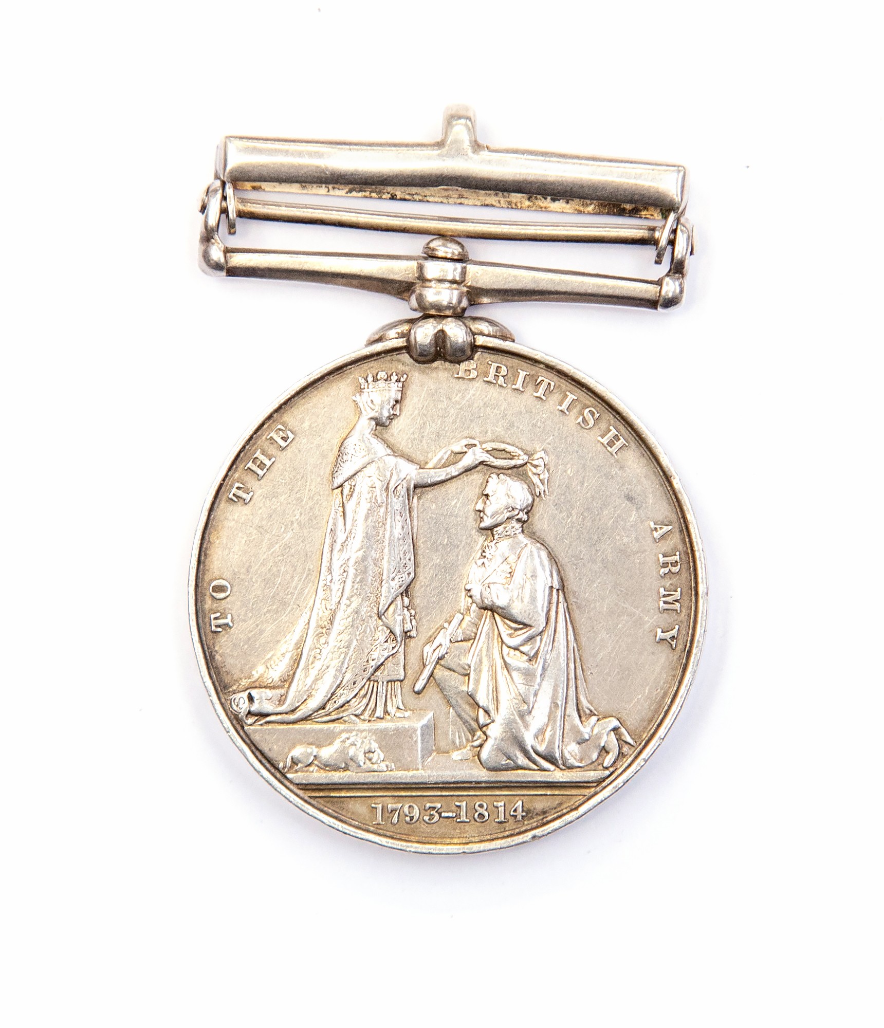 Military General Service medal with St Sebastian Clasp to William Hems 59th Foot. No ribbon. - Image 2 of 2